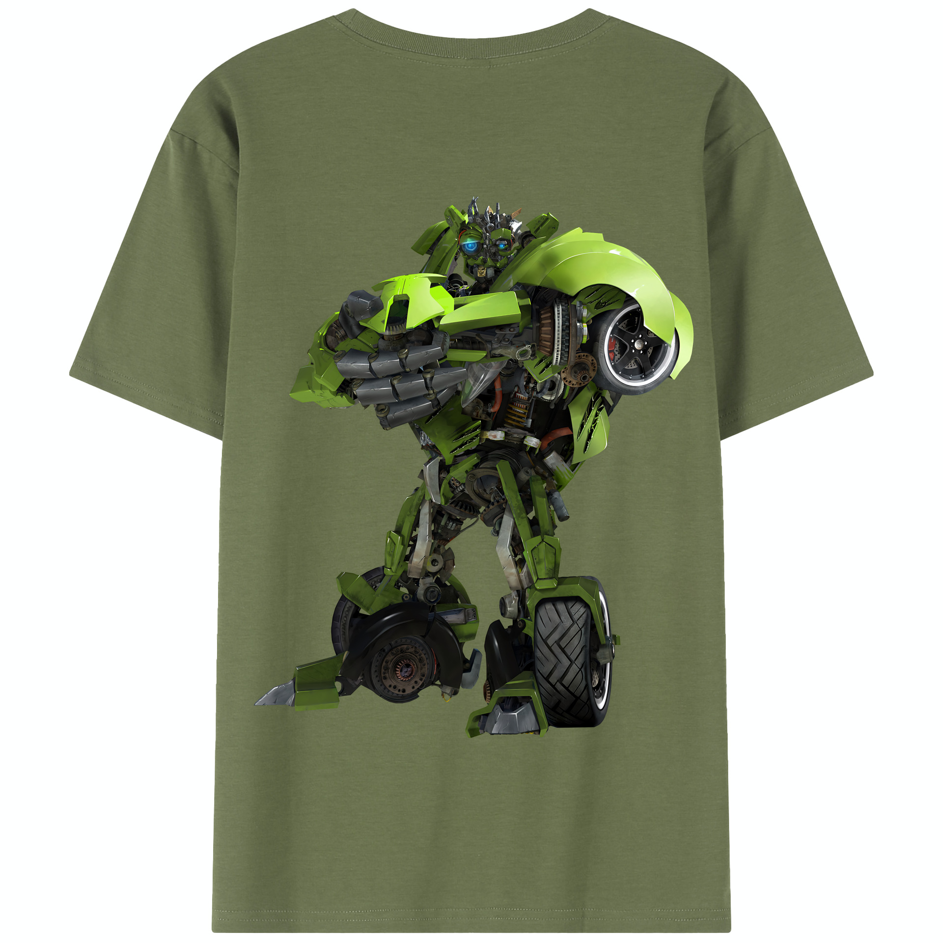 （画像用） Transformers トランスフォーマー 綿100％半袖Tシャツ（背面プリント）